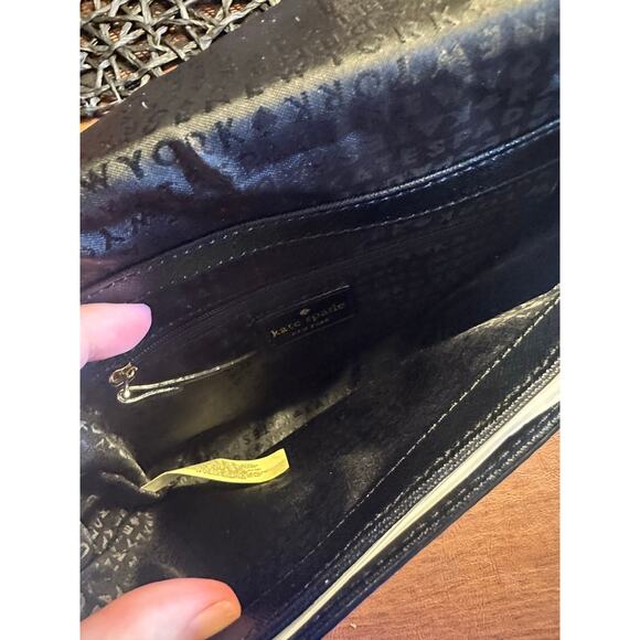 Kate Spade New York Warm And Fuzzy Monster Large Carsen Crossbody Bag Black EUC - Picture 9 of 14